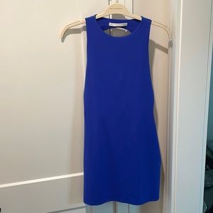 Susana Monaco Open Back Cutout Fit & Flare Blue Dress Size M